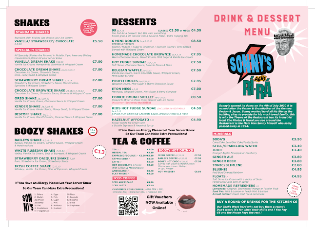 Opinii despre Sonny's în Greystones - Hospitality and gastronomy