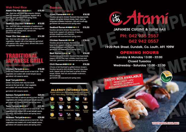 Opinii despre Atami Japanese Cuisine în Dundalk - Hospitality and gastronomy
