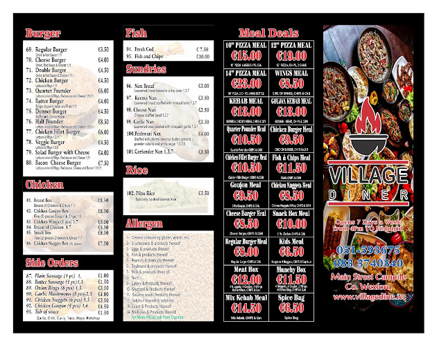 Opinii despre Village Diner Campile în New Ross - Hospitality and gastronomy