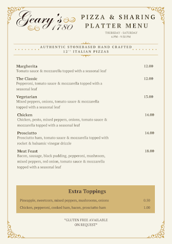 Geary's 1780 Bar & Eatery (Gough's) - Hospitality and gastronomy