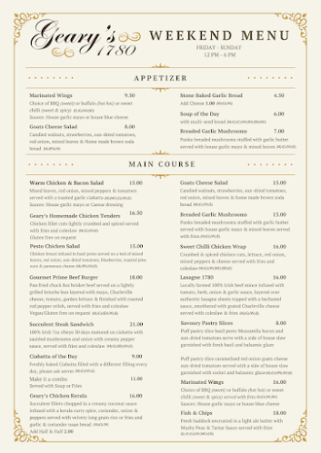 Geary's 1780 Bar & Eatery (Gough's)