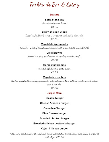 Opinii despre Parklands Bar & Eatery în Gorey - Hospitality and gastronomy