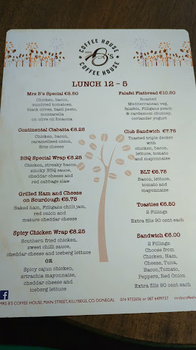 Opinii despre Mrs B's Coffee House în Killybegs - Hospitality and gastronomy