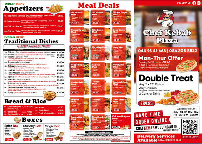 Opinii despre Chef Kebab Pizza în Mullingar - Hospitality and gastronomy