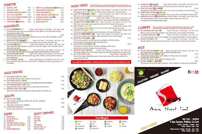 Opinii despre Soos Asian Street Food în Mallow - Hospitality and gastronomy