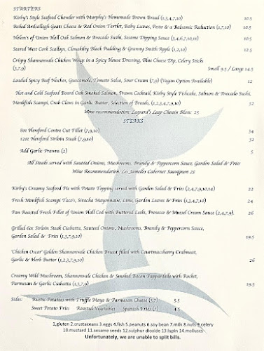 Kirbys @The Whale's Tail Restaurant