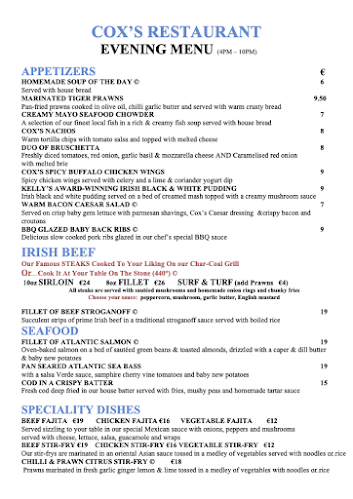 Opinii despre Cox's Restaurant & Bars în Castlebar - Hospitality and gastronomy