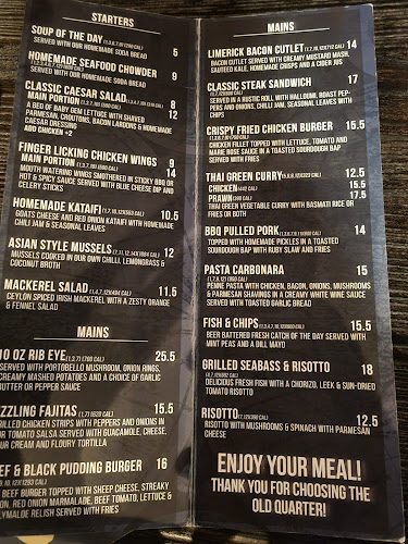 The Old Quarter GastroPub - Hospitality and gastronomy