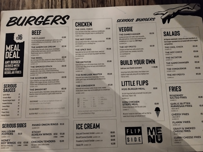 Flipside, Serious Burgers Sligo - Hospitality and gastronomy