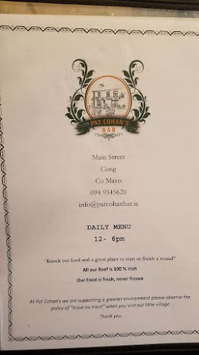 Comentarii opinii despre Pat Cohan's Gastro Pub - The Quiet Man Bar