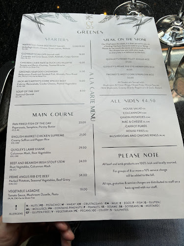 Comentarii opinii despre Greenes Restaurant