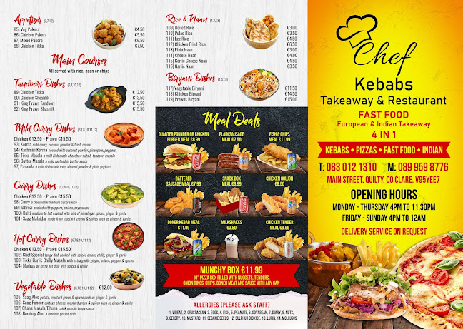 Opinii despre Pizza Max and Chef Kebabs Quilty în Quilty - Hospitality and gastronomy