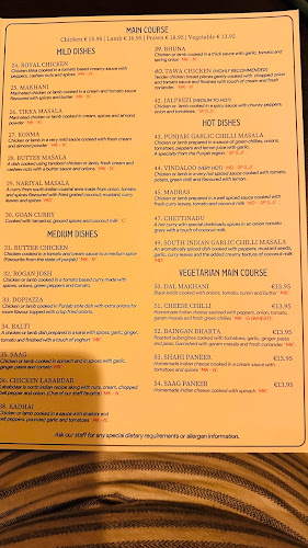 Opinii despre Delhi Darbar Indian Restaurant - Celbridge în Celbridge - Hospitality and gastronomy