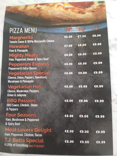 Opinii despre TJ Bellas Restaurant & Takeaway în New Ross - Hospitality and gastronomy