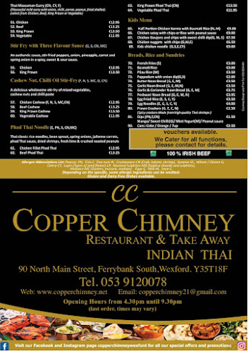 Opinii despre Copper Chimney în Wexford - Hospitality and gastronomy