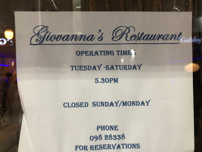 Opinii despre Giovanna's Restaurant în Westport - Hospitality and gastronomy