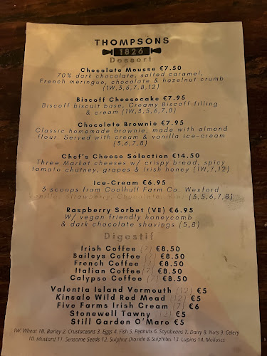 Thompsons Cork - Hospitality and gastronomy