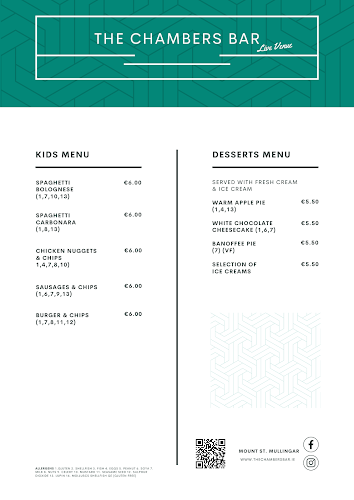 Opinii despre The Chambers Bar Mullingar în Mullingar - Hospitality and gastronomy