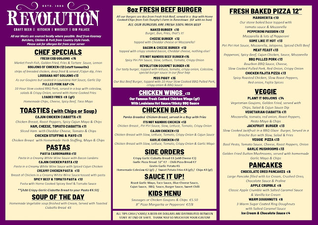 Opinii despre Revolution Craft Beer & Whiskey Bar în Waterford - Hospitality and gastronomy