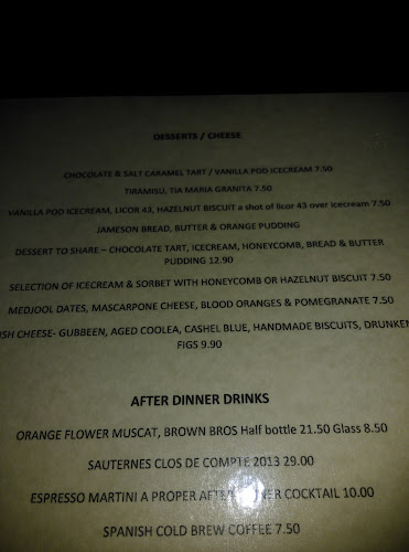 Opinii despre Jacques Restaurant în Cork - Hospitality and gastronomy