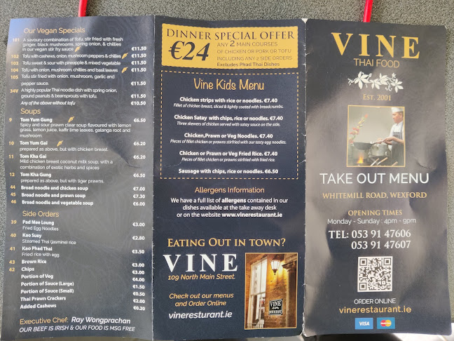 Opinii despre Vine Thai Take Out în Wexford - Hospitality and gastronomy