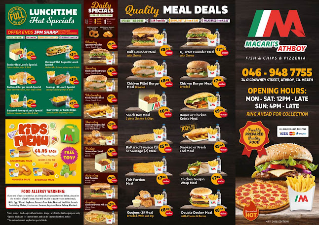 Macaris Take Away and Pizzeria - Navan