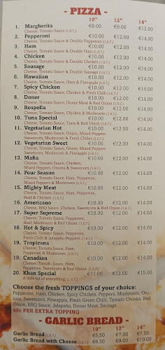 Khan's Pizza Bar and Kebab Takeaway