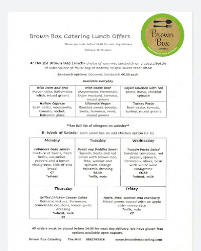 Opinii despre Brown Box Catering/ the Den@brownbox în Celbridge - Hospitality and gastronomy