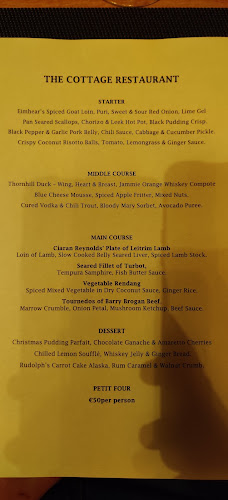 Opinii despre The Cottage Restaurant în Carrick-On-Shannon - Hospitality and gastronomy