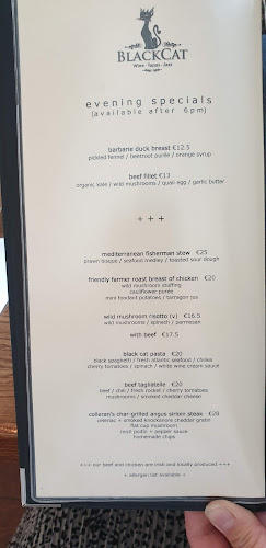 BlackCat - wine - tapas - rooms - Galway