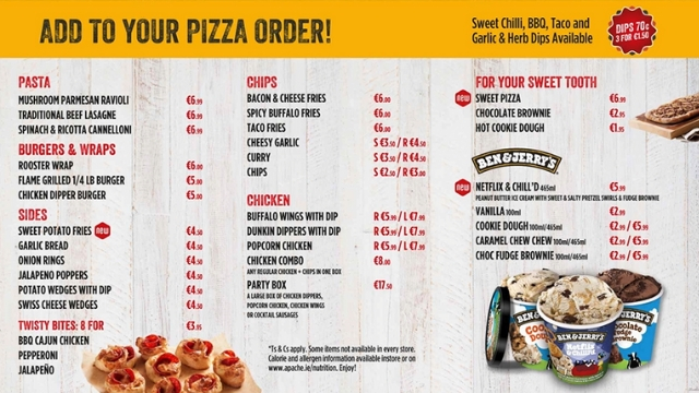 Comentarii opinii despre Apache Pizza Celbridge