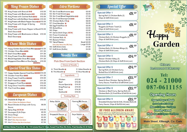 Opinii despre Happy Garden Chinese Restaurant în Kinsale - Hospitality and gastronomy