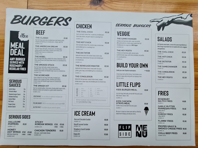 Opinii despre Flipside, Serious Burgers Sligo în Sligo - Hospitality and gastronomy