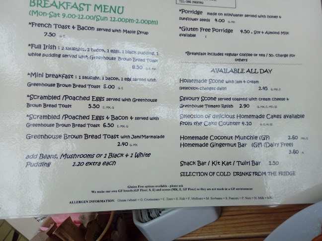 Opinii despre Greenhouse cafe în Gorey - Hospitality and gastronomy