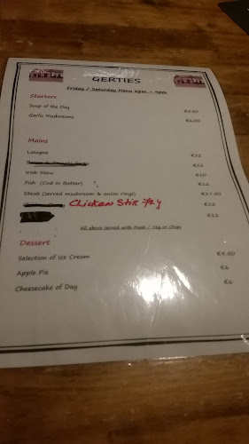 Opinii despre Gerties Bar and Restaurant în Carrick-On-Shannon - Hospitality and gastronomy
