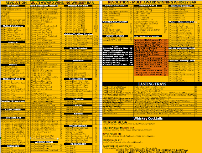 Revolution Craft Beer & Whiskey Bar - Waterford