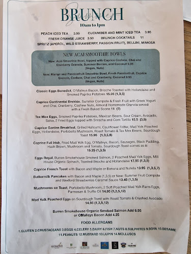 Opinii despre CAPRICE în Galway - Hospitality and gastronomy