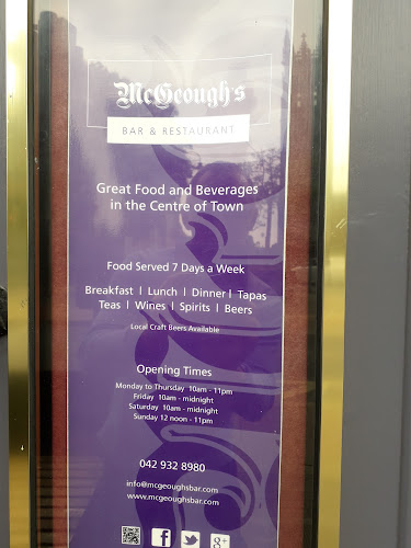 Opinii despre McGeough's Bar & Restaurant în Dundalk - Hospitality and gastronomy