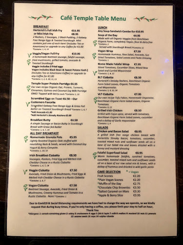 Opinii despre Temple Cafe în Galway - Hospitality and gastronomy