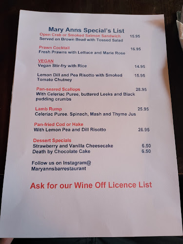 Opinii despre Mary Ann's Bar and Restaurant în Skibbereen - Hospitality and gastronomy