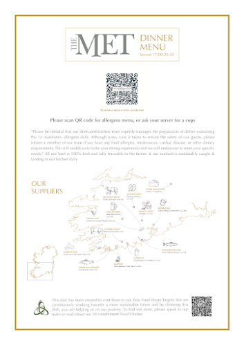 Opinii despre The MET Bar & Restaurant în Cork - Hospitality and gastronomy