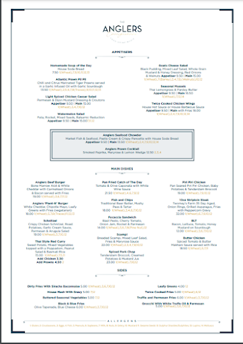 The Anglers Bar & Restaurant - Hospitality and gastronomy