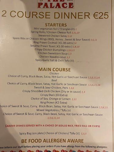 Opinii despre The Palace Restaurant & TakeAway în Newbridge - Hospitality and gastronomy