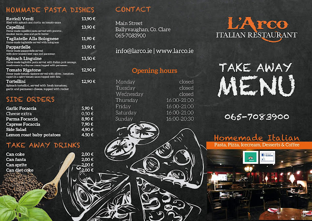 Opinii despre L'Arco Italian Restaurant în Ballyvaughan - Hospitality and gastronomy