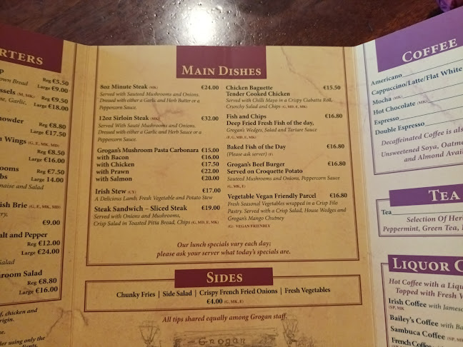 Grogan's - Hospitality and gastronomy