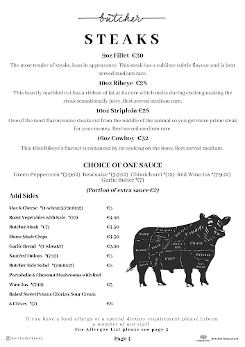 Opinii despre Butcher Restaurant în Kilkenny - Hospitality and gastronomy