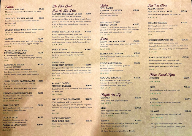 O' Briens Restaurant Johnstown