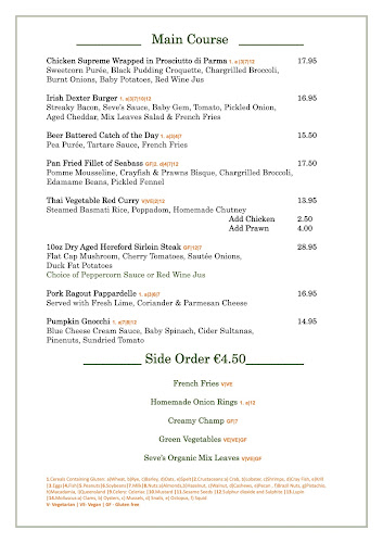 Opinii despre Seves Bar & Restaurant în Killenard - Hospitality and gastronomy