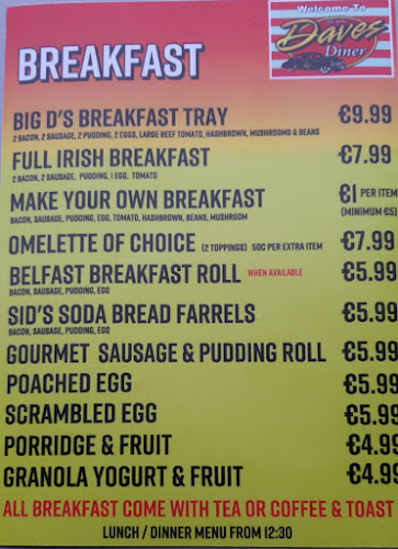 Opinii despre Dave's Diner Ireland în Drogheda - Hospitality and gastronomy