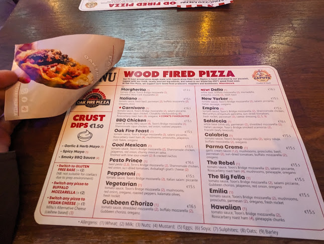 Opinii despre Oak Fire Pizza - Princes Street în Cork - Hospitality and gastronomy